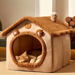 Pet House Removable Washable Cat Cube Hide Foldable Sleeping